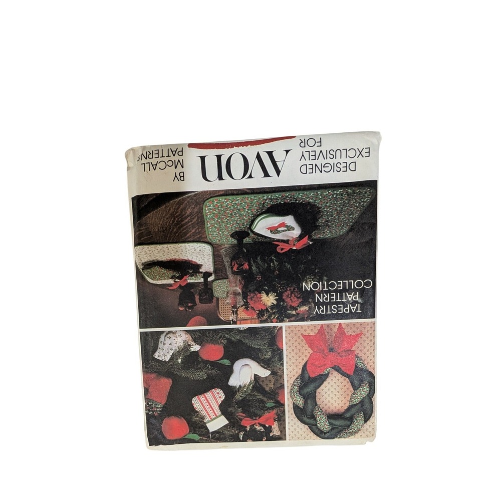 Vintage Avon Tapestry Pattern Collection McCall Patterns 10 Holiday Crafts 1980s